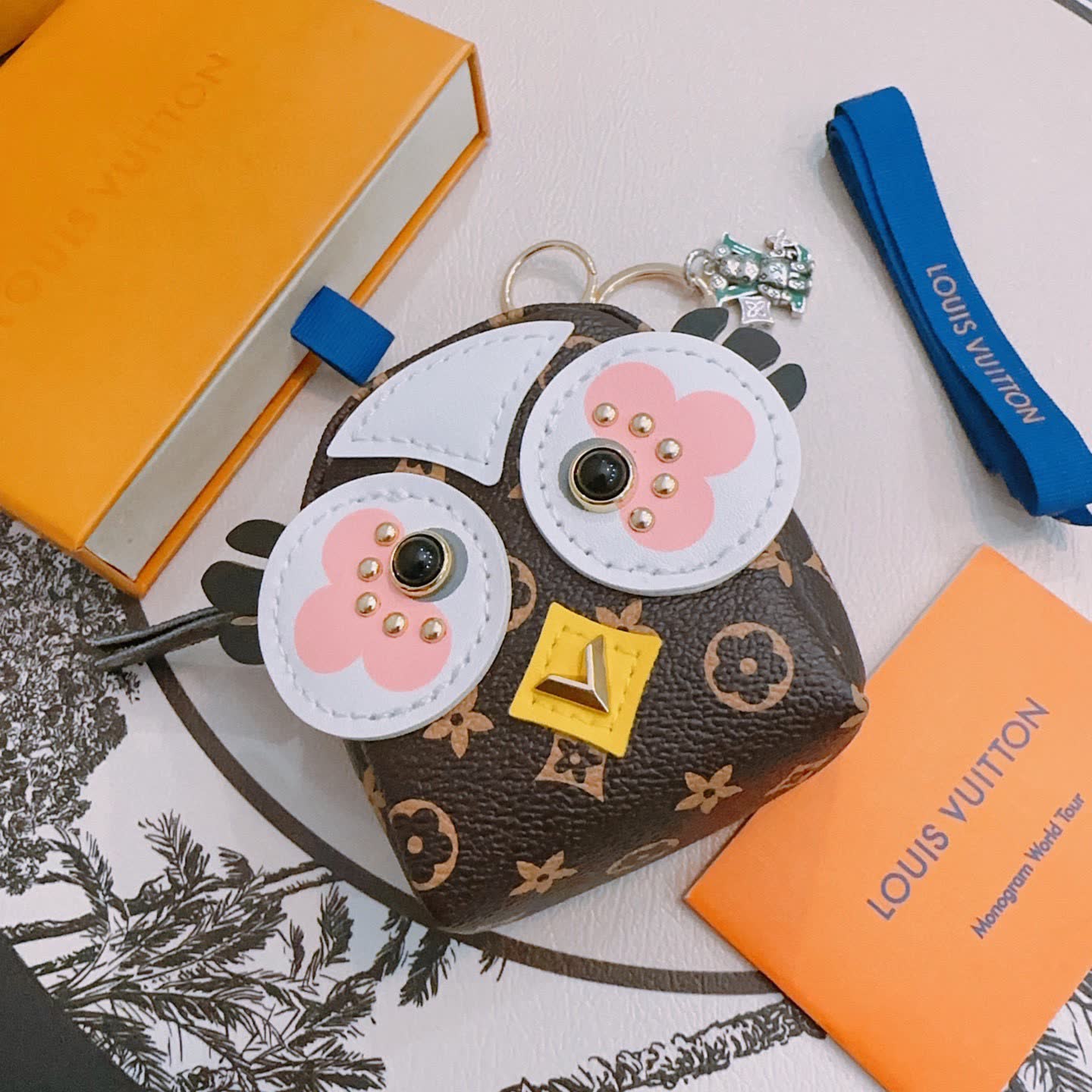 Louis Vuitton Owl Shaped Keychain